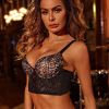 Boning Corset Bra Sexy Lace Lingerie Gather Comfortably Back Buckle Bra With Steel Ring