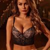 Boning Corset Bra Sexy Lace Lingerie Gather Comfortably Back Buckle Bra With Steel Ring